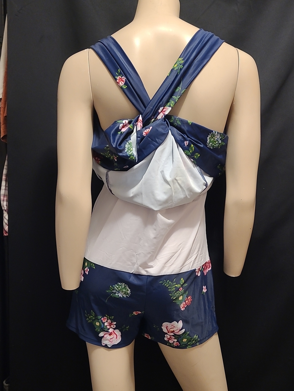 Cocopear women's navy floral skirted one-piece swimdress 2XL - Picture 10 of 15